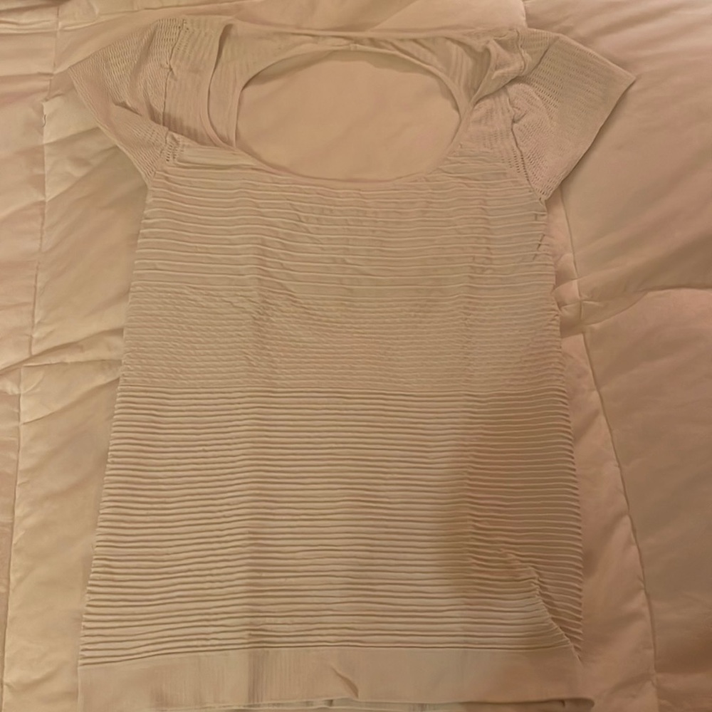 Bebe white bodycon top!